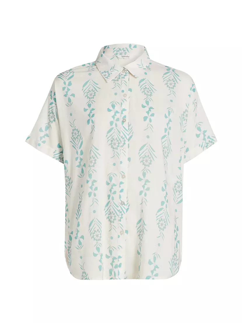 Floral Short-Sleeve Shirt Splendid