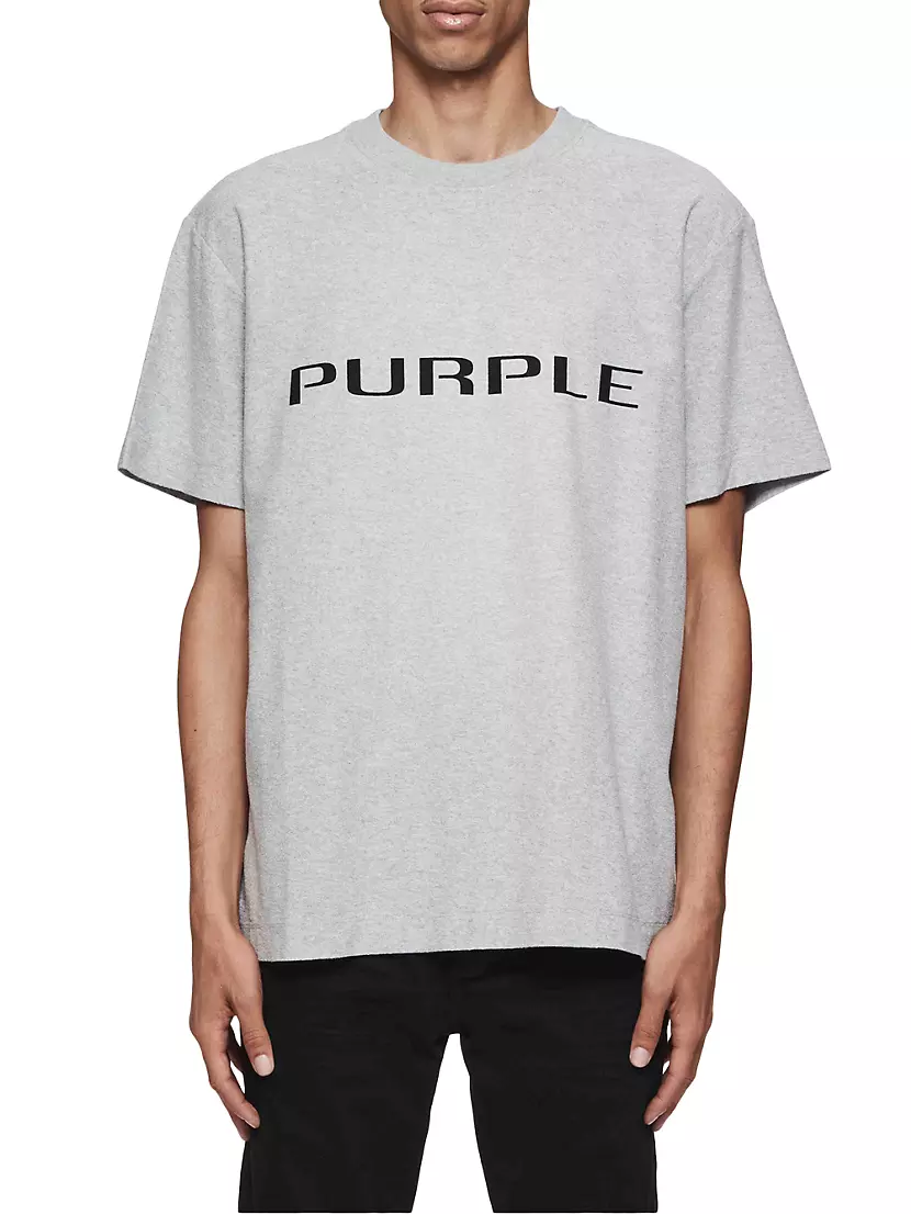 Мужская Футболка Purple Logo Jersey Crewneck Purple