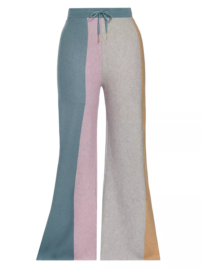 Женские Повседневные брюки Stellae Dux Colorblock Wide-Leg Knit Pants Stellae Dux