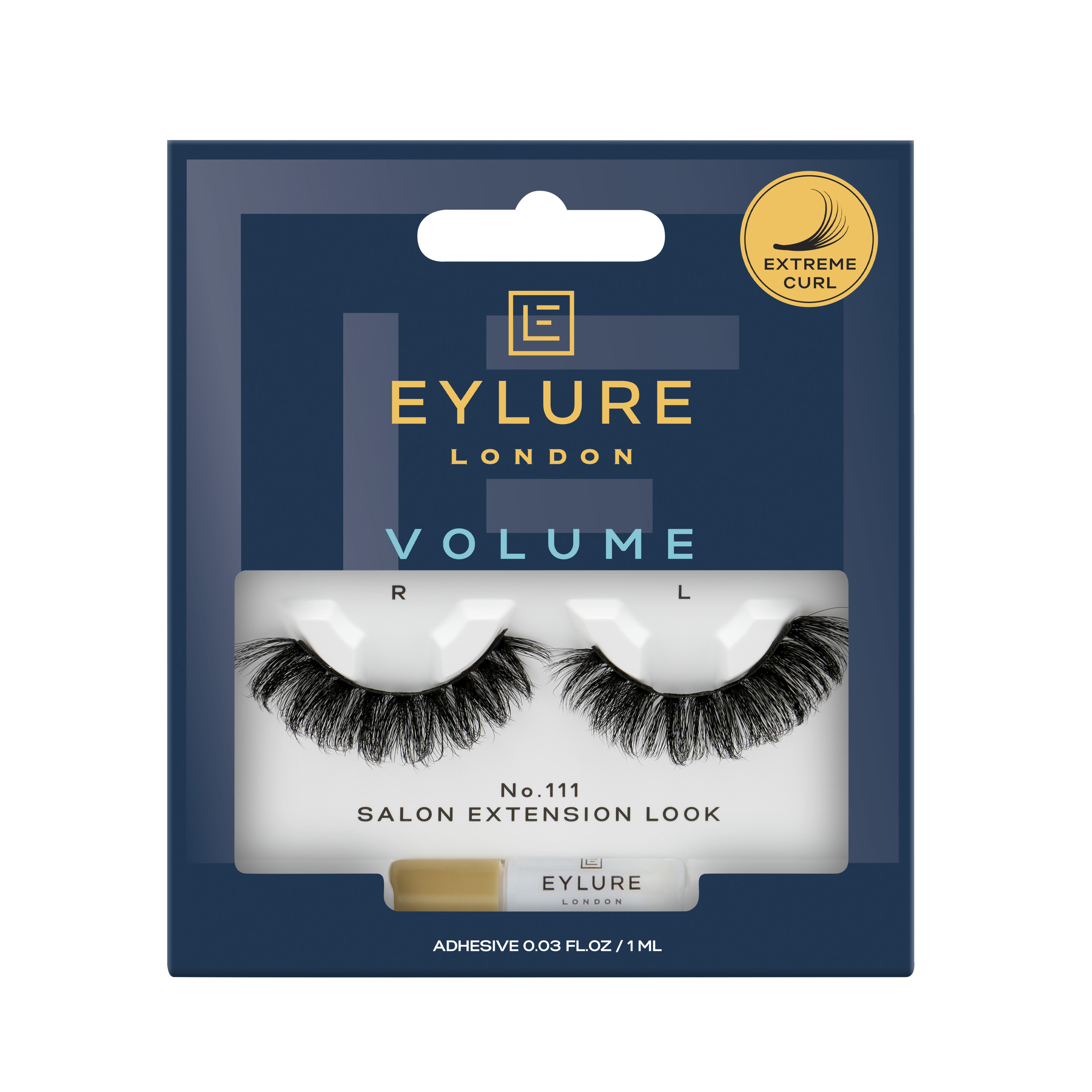 Eylure Volume No. 111 False Eyelashes, Extreme Curl Eylure