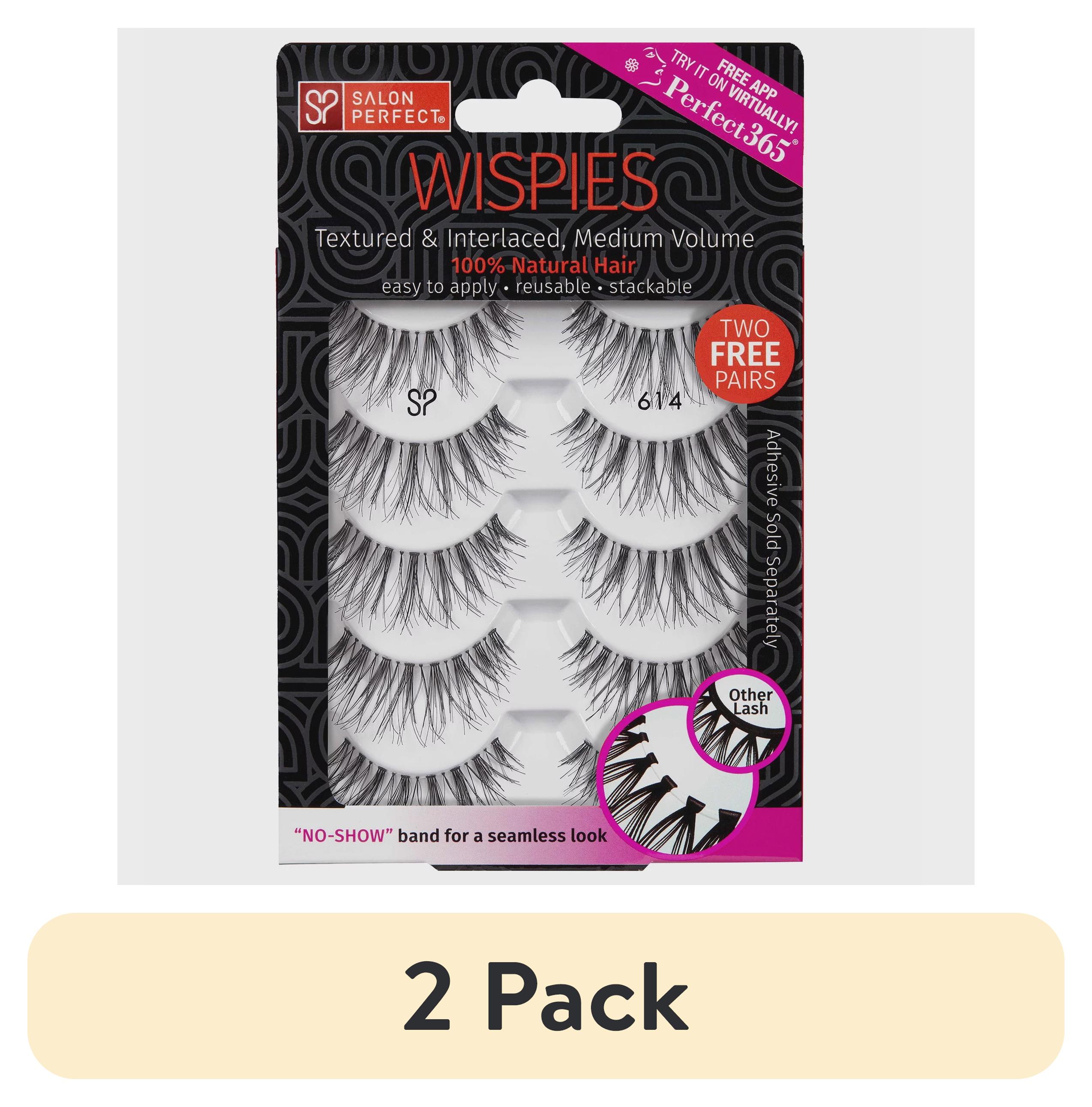 (2 pack) Salon Perfect Multi Pack False Eyelashes, 614 Black, 5 Pairs Salon Perfect