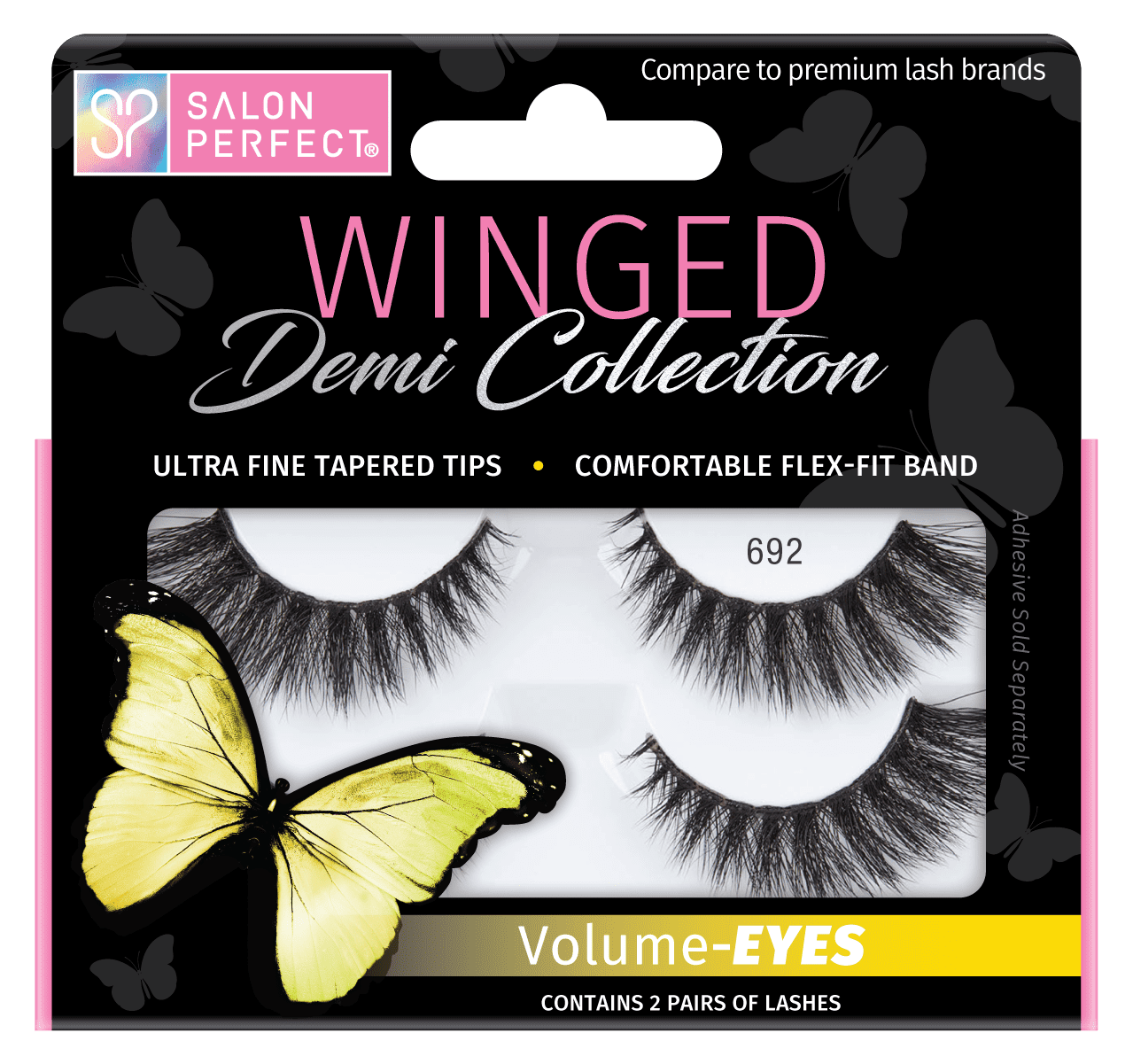 Salon Perfect Winged Lash, 692, 2 Pairs Salon Perfect