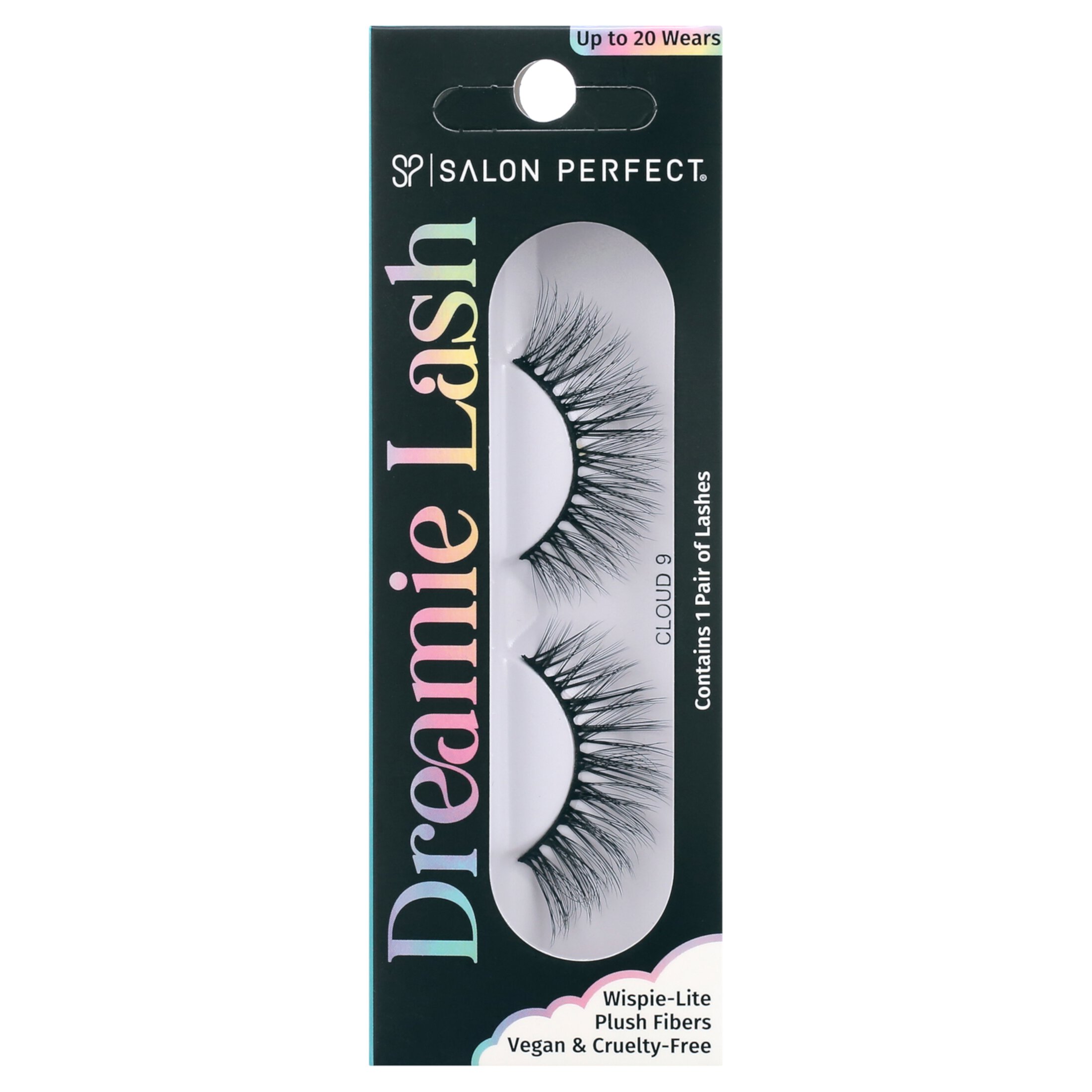 Salon Perfect Dreamie Lash False Eyelashes, Wispy Natural Looking Fake Lashes, Cloud 9, 1 Pair Salon Perfect