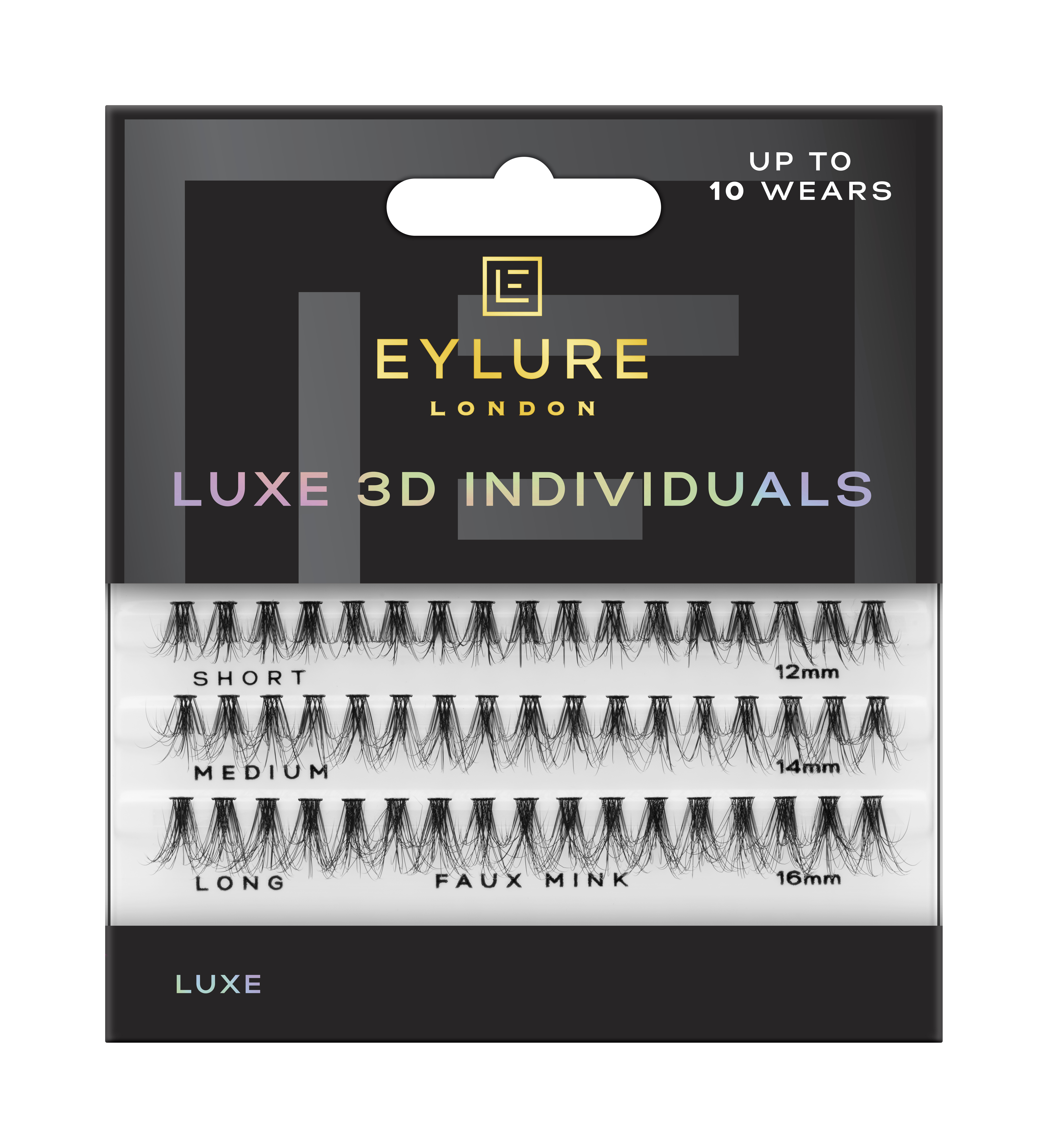 Eylure Luxe 3D Individual Faux Mink Lash Flares Eylure