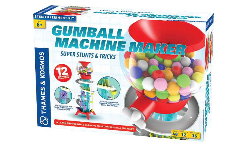 Thames & Kosmos Gumball Machine Maker Super Stunts and Tricks Science Stem Toy, Children 6-12+ Thames & Kosmos