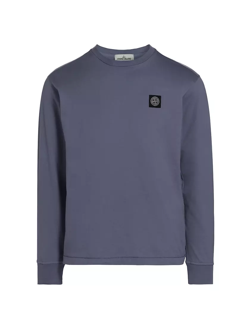 Мужская Футболка Stone Island Cotton Long-Sleeve Stone Island