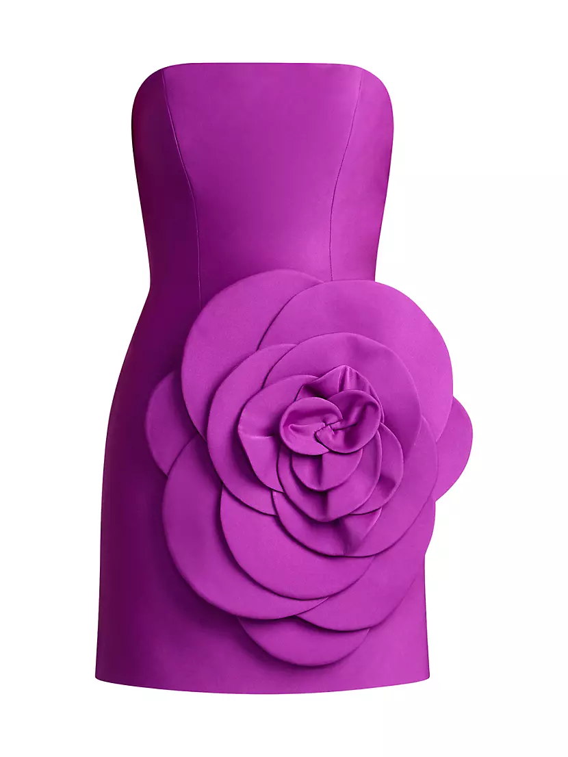 Женское Вечернее платье Zac Posen Flower Strapless Zac Posen