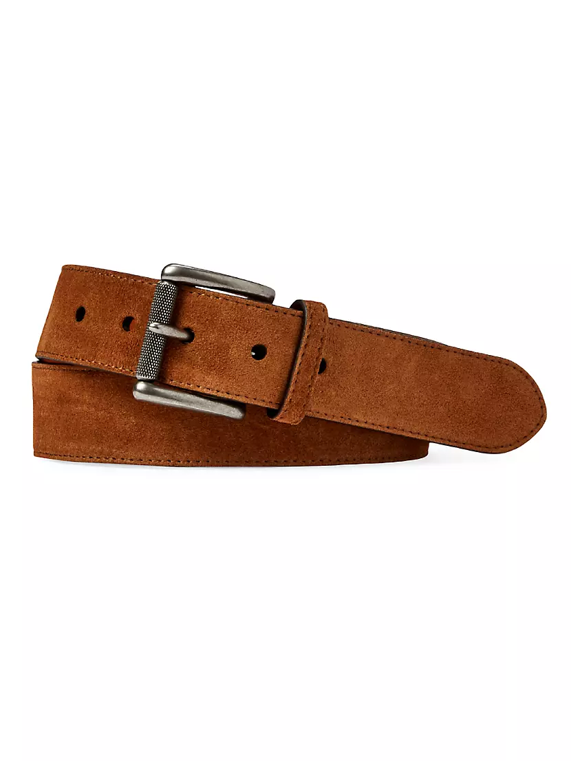 Ремень Ralph Lauren Suede Roller-Buckle Logo Ralph Lauren