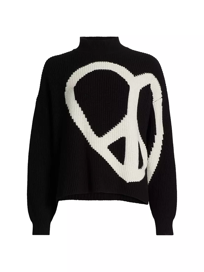 Женский Свитер Moschino Jeans Peace Wool-Blend Moschino Jeans