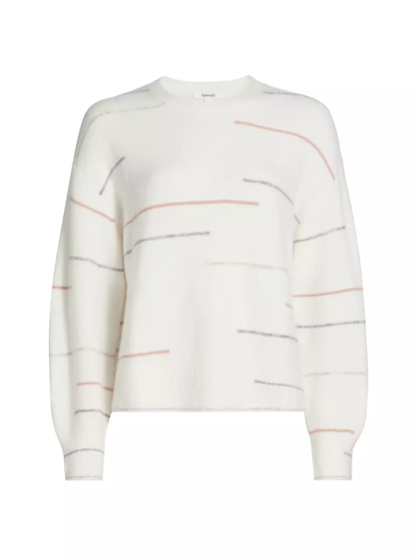 Quinn Striped Crewneck Sweater Splendid