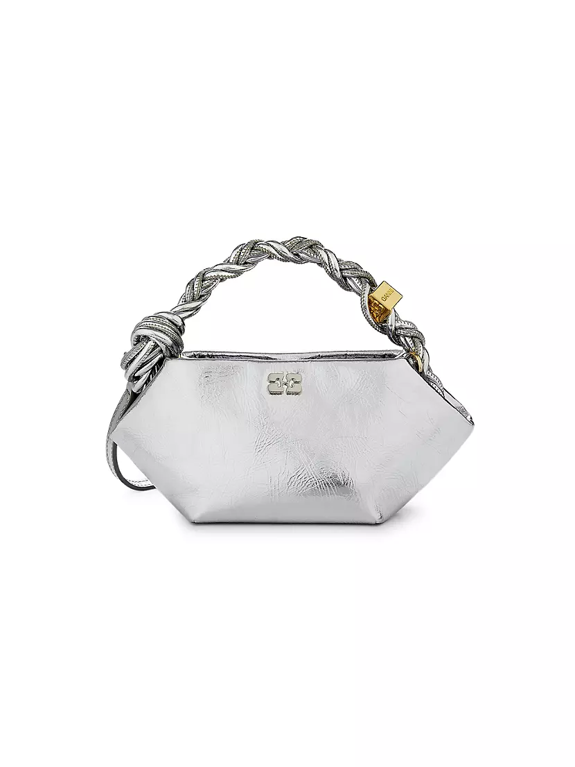 Сумка сэтчел GANNI Mini Bou Metallic Top Handle Bag GANNI