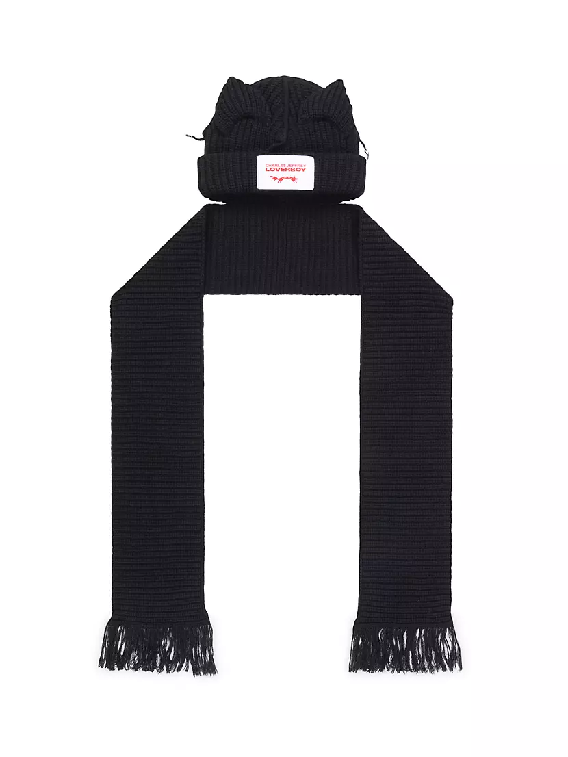 Комплект аксессуаров Charles Jeffrey Loverboy Chunky Ears Beanie Scarf Charles Jeffrey Loverboy