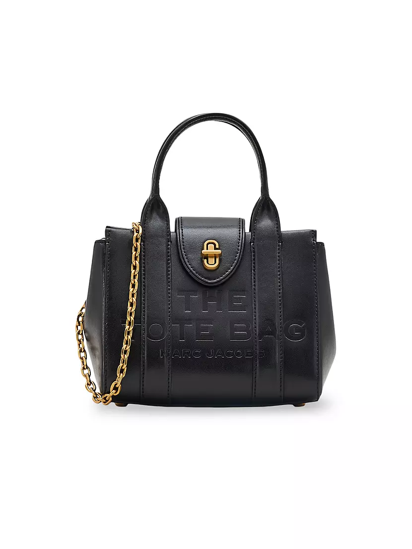 Сумка сэтчел Marc Jacobs Turn-Lock Leather Crossbody Tote Bag Marc Jacobs