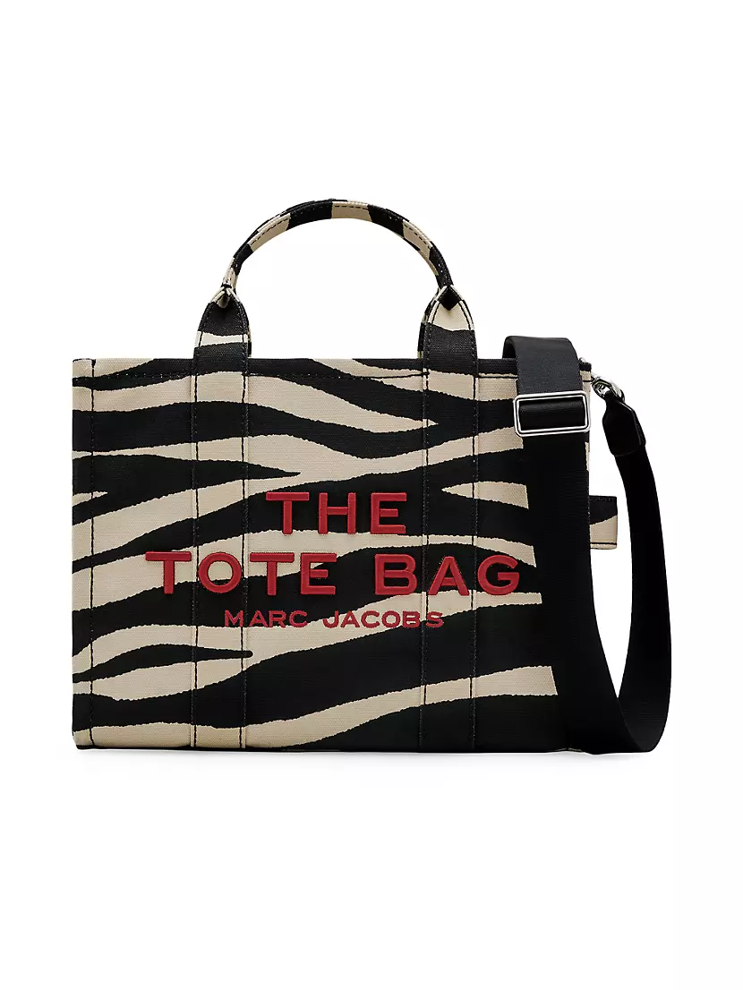 The Zebra Canvas Medium Tote Bag Marc Jacobs