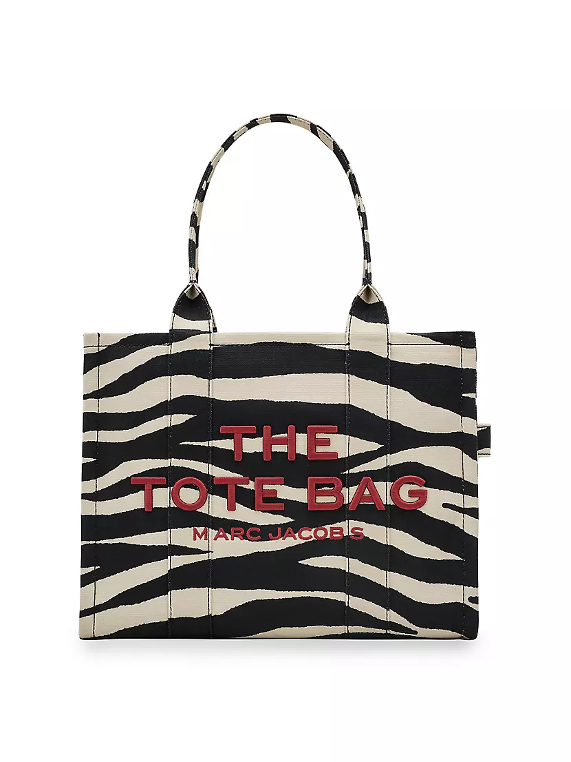 Zebra-Print Canvas Large Tote Bag Marc Jacobs