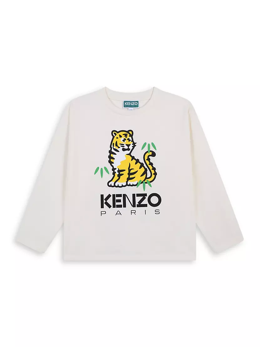 Детская Футболка KENZO Tiger Graphic Long-Sleeve Top KENZO