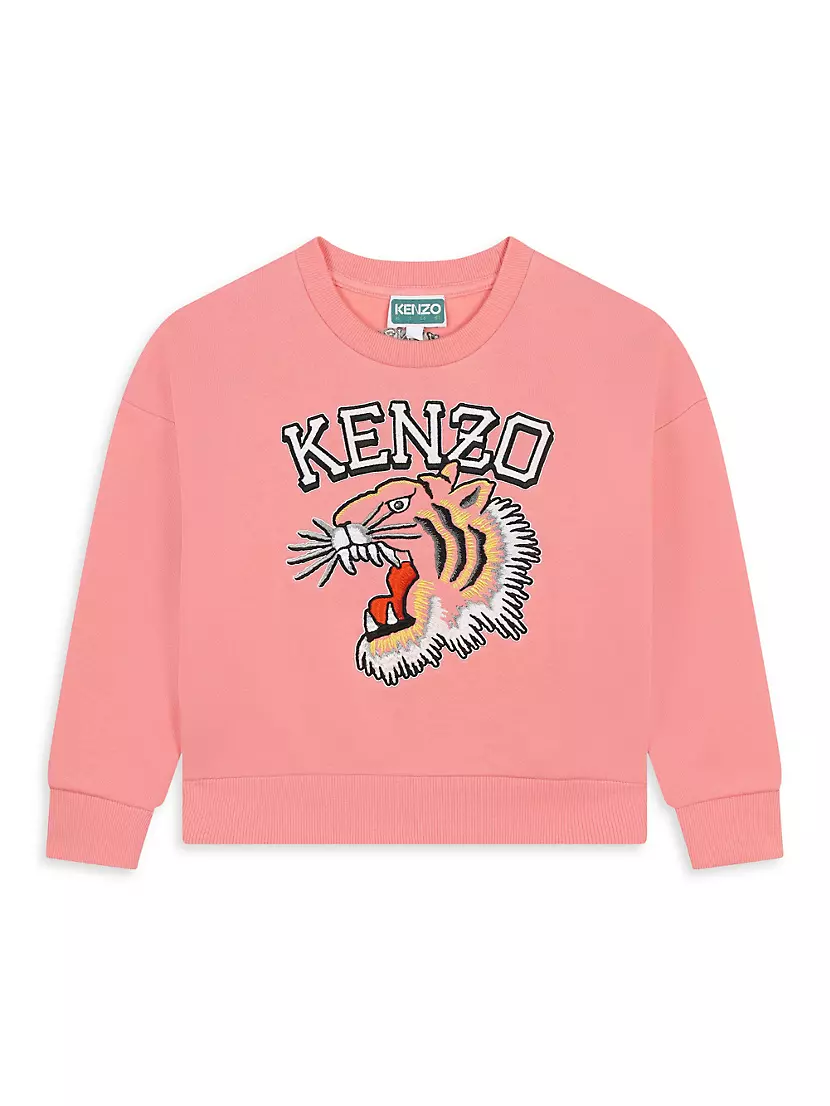 Детская Толстовка KENZO Little Girl's & Girl's Brushed Fleece Sweatshirt KENZO