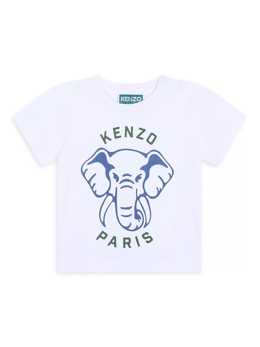 Мужская Детская Футболка KENZO Логотип KENZO