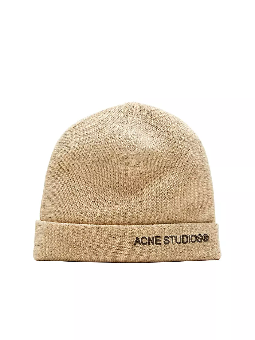 Универсальная шерстяная шапка Кинау с логотипом, сделанная в Италии Acne Studios