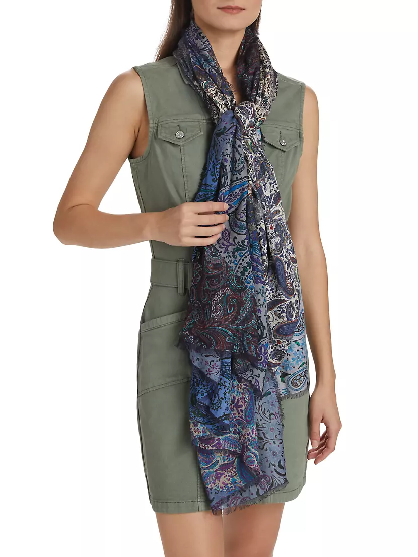 New Beginnings The Paisley Knit Scarf Jane Carr