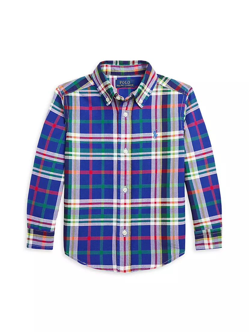 Мальчикова Рубашка Polo Ralph Lauren Madras Plaid Polo Ralph Lauren