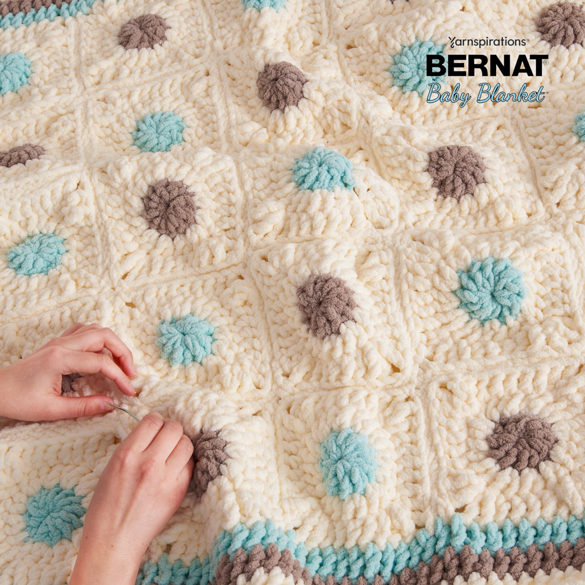 Bernat® Baby Blanket™ #6 Super Bulky Polyester Yarn, Little Cosmos 10.5oz/300g, 220 Yards (4 Pack) Bernat