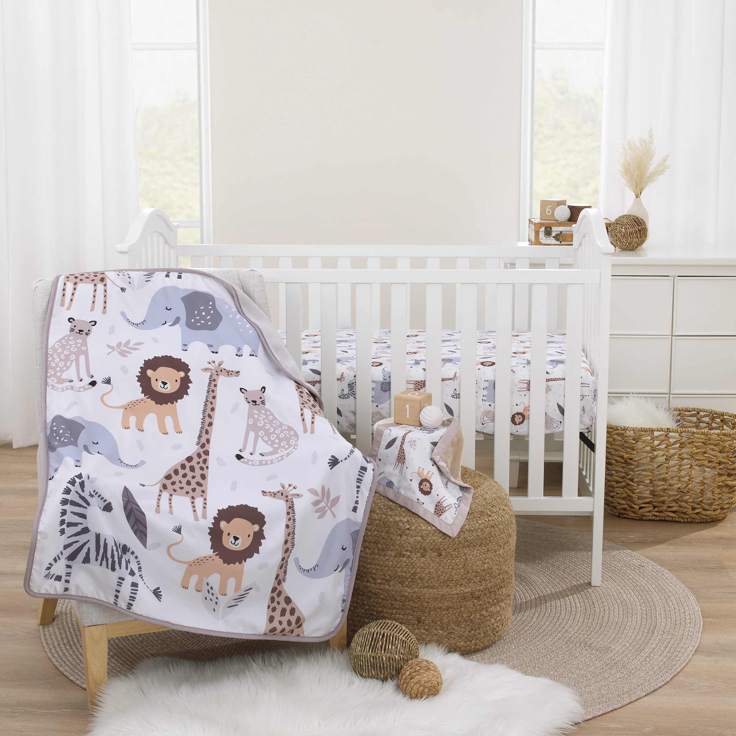 Parent's Choice 3-Piece Safari Nursery Crib Set Parent's Choice