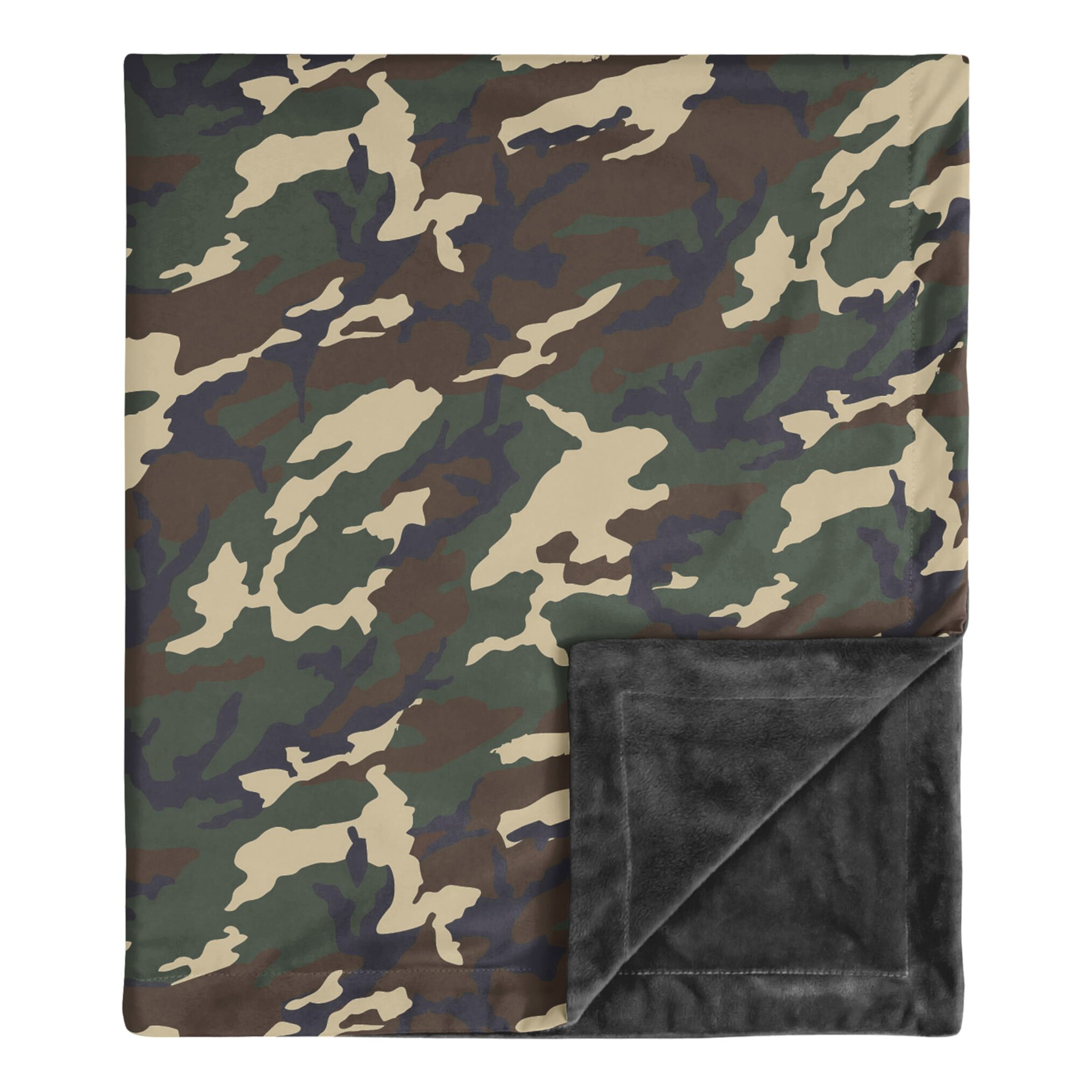 Woodland Camo Security Baby Blanket de Sweet Jojo Designs Sweet Jojo Designs