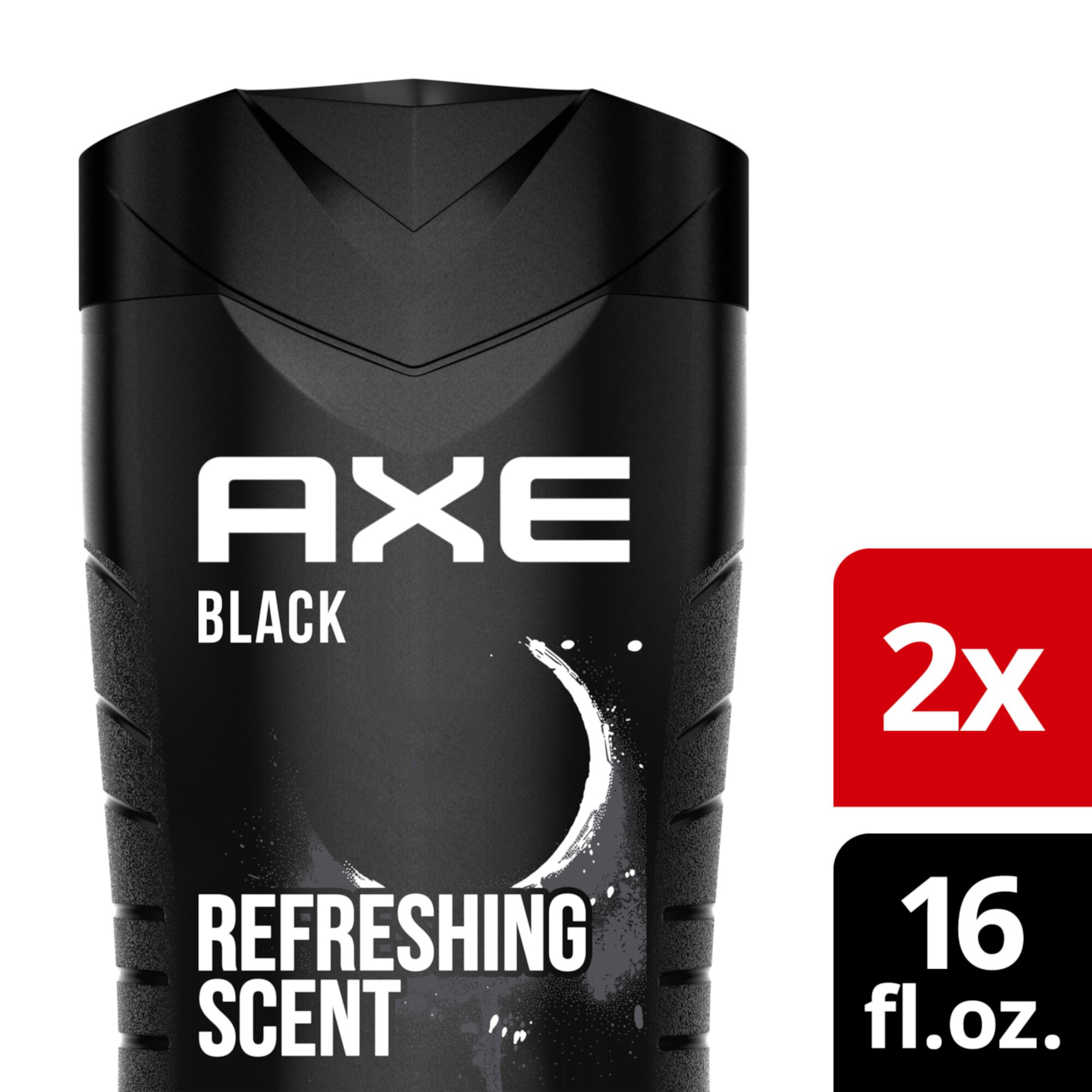 Axe Black Refreshing Long Lasting Men's Body Wash Twin Pack, Frozen Pear & Cedarwood, 16 fl oz Axe