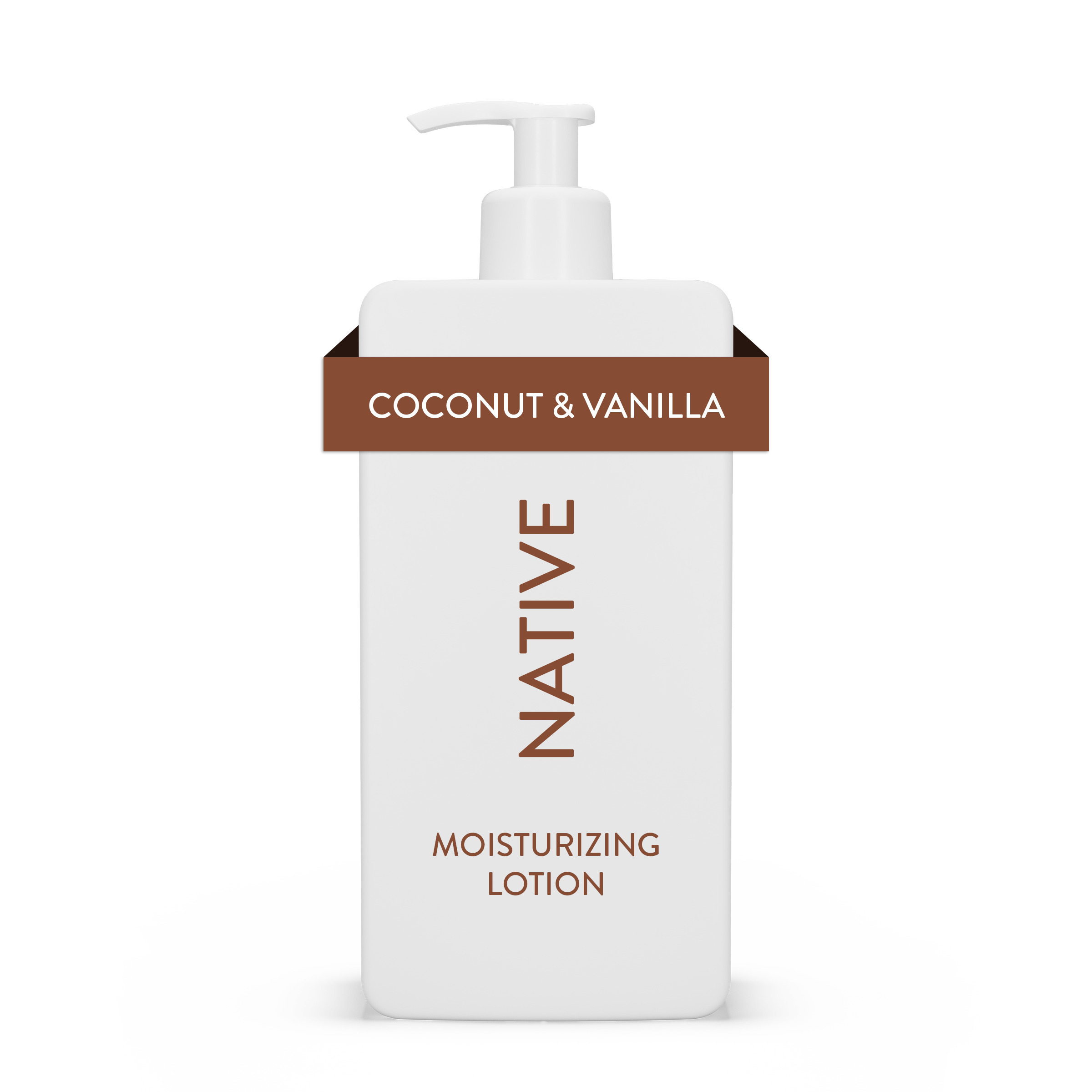 Native Moisturizing Hand & Body Lotion, Coconut & Vanilla, Paraben Free, for Women and Men, 16.5 fl oz Native