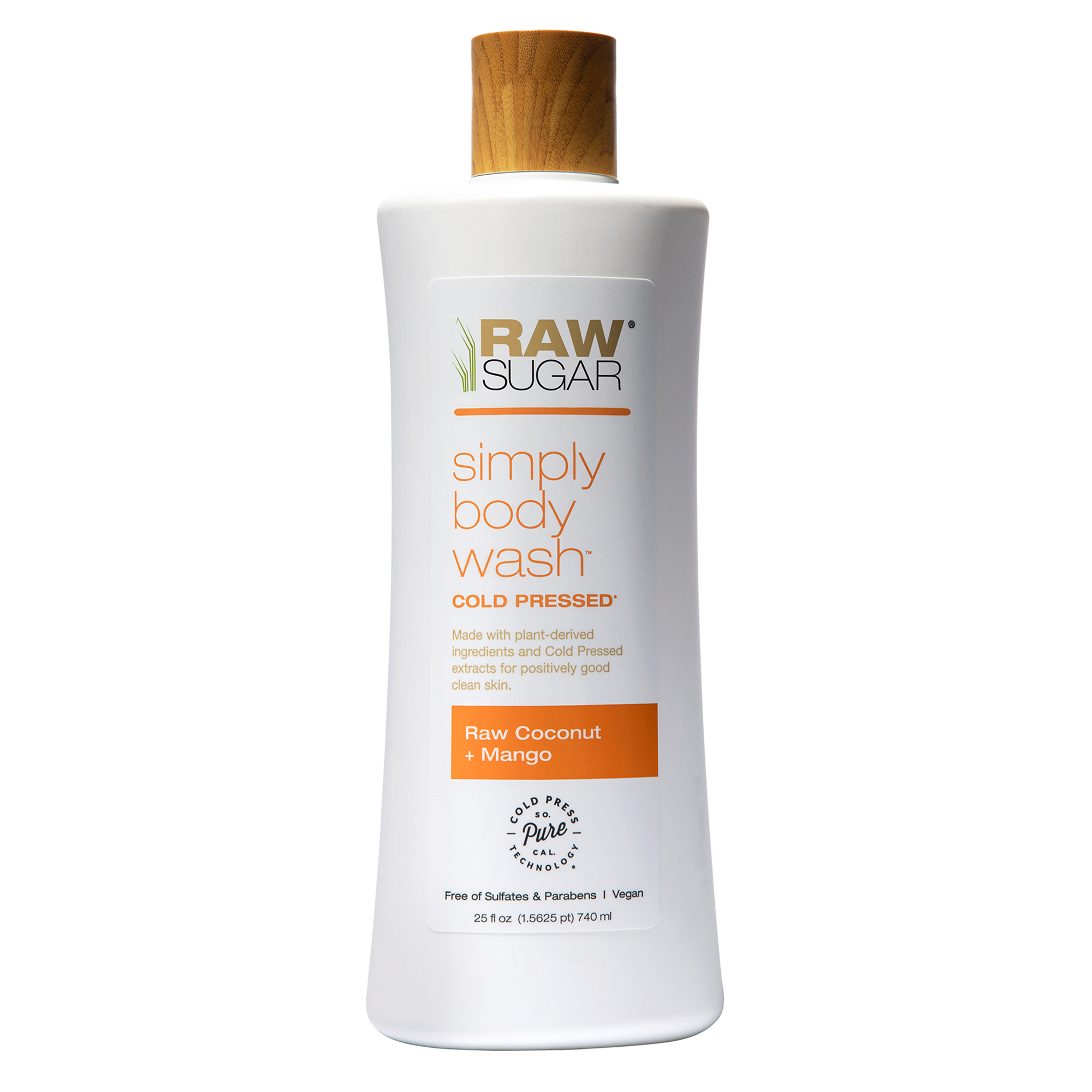 Raw Sugar Simply Body Wash, Raw Coconut + Mango, 25 fl oz RAW SUGAR