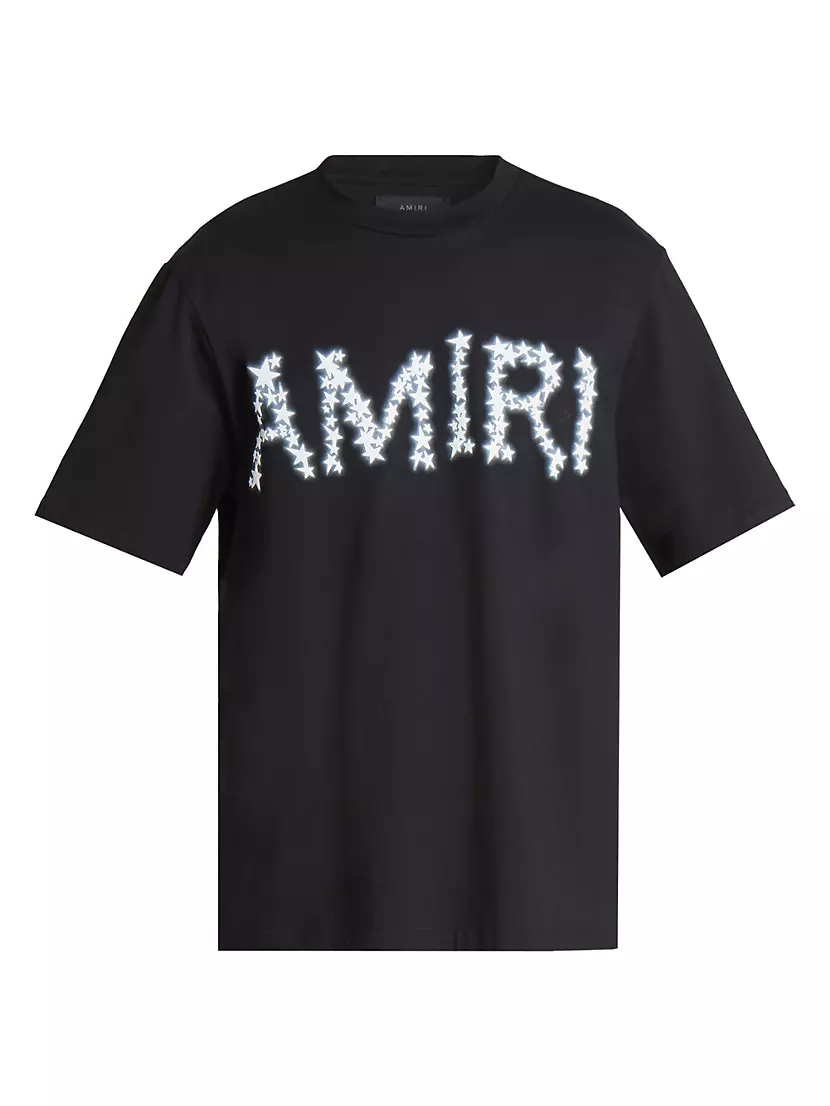 Мужская Футболка Amiri Stars Logo Amiri