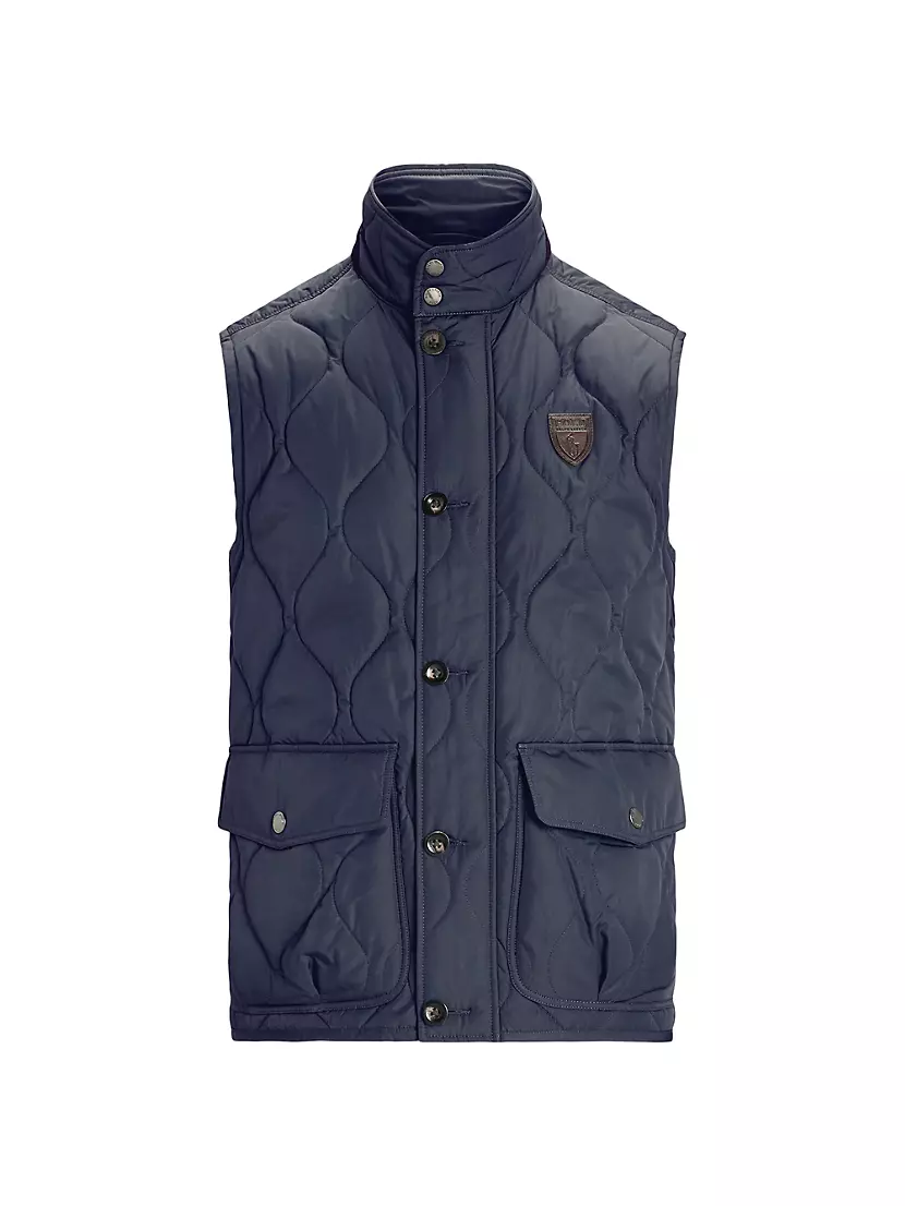 Мужской Жилет Пуховые и верхние жилеты Polo Ralph Lauren Suede-Trim Quilted Polo Ralph Lauren