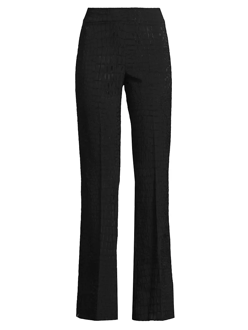 Женские Повседневные брюки Avenue Montaigne Jacquard Stretch Flared Pants Avenue Montaigne