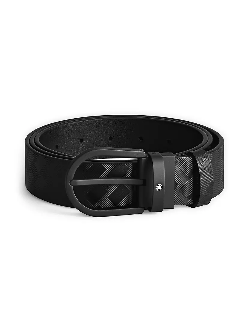 Ремень Montblanc Horseshoe Leather Buckle Montblanc