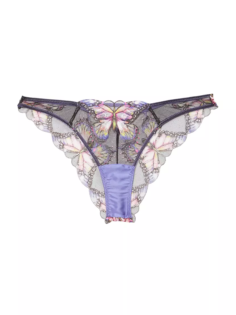 Женские Трусы Fleur du Mal Butterfly Cheeky Fleur du mal