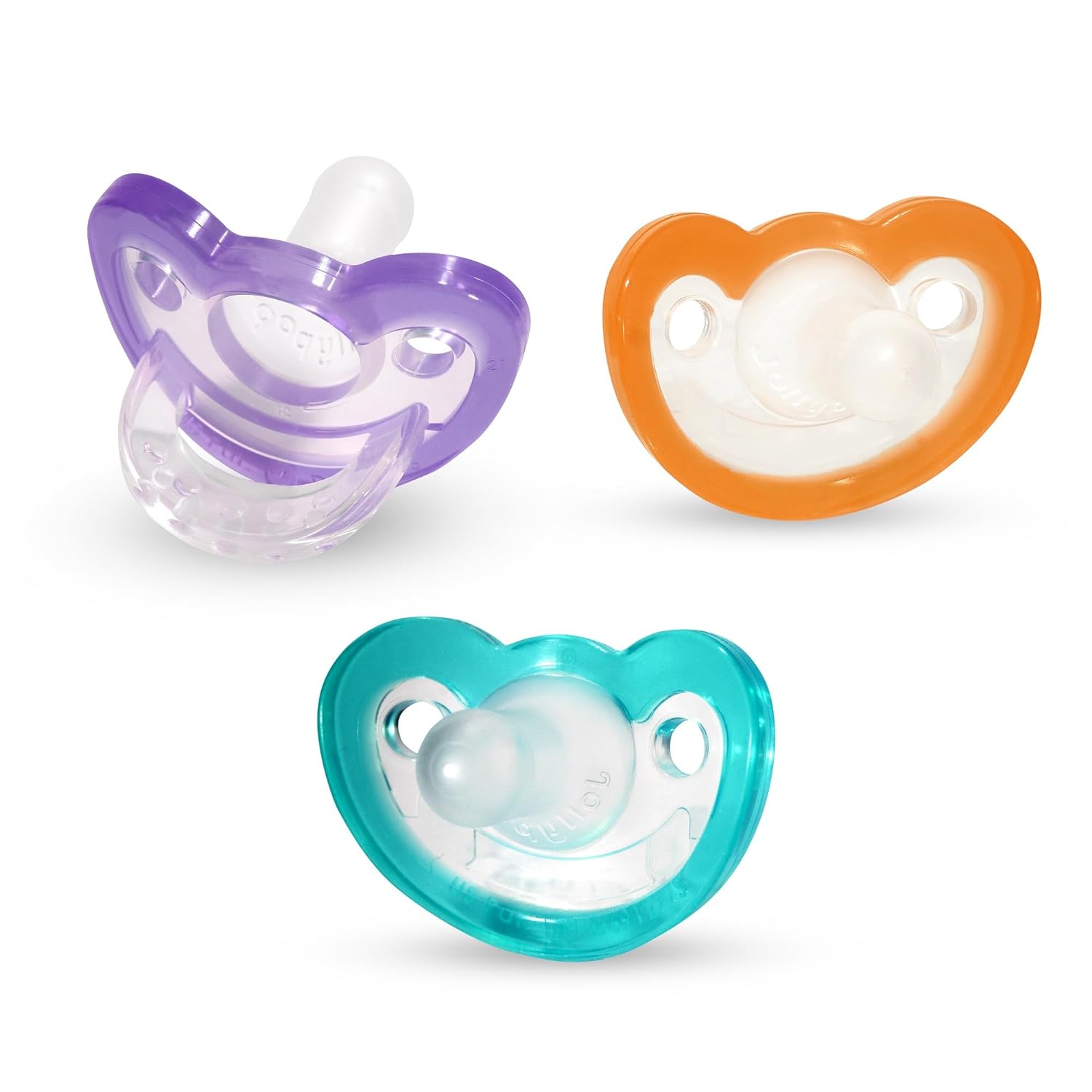 RaZbaby JollyPop Baby Pacifier Newborn, 0-3m BPA Free (3 Count Variety) RAZBaby