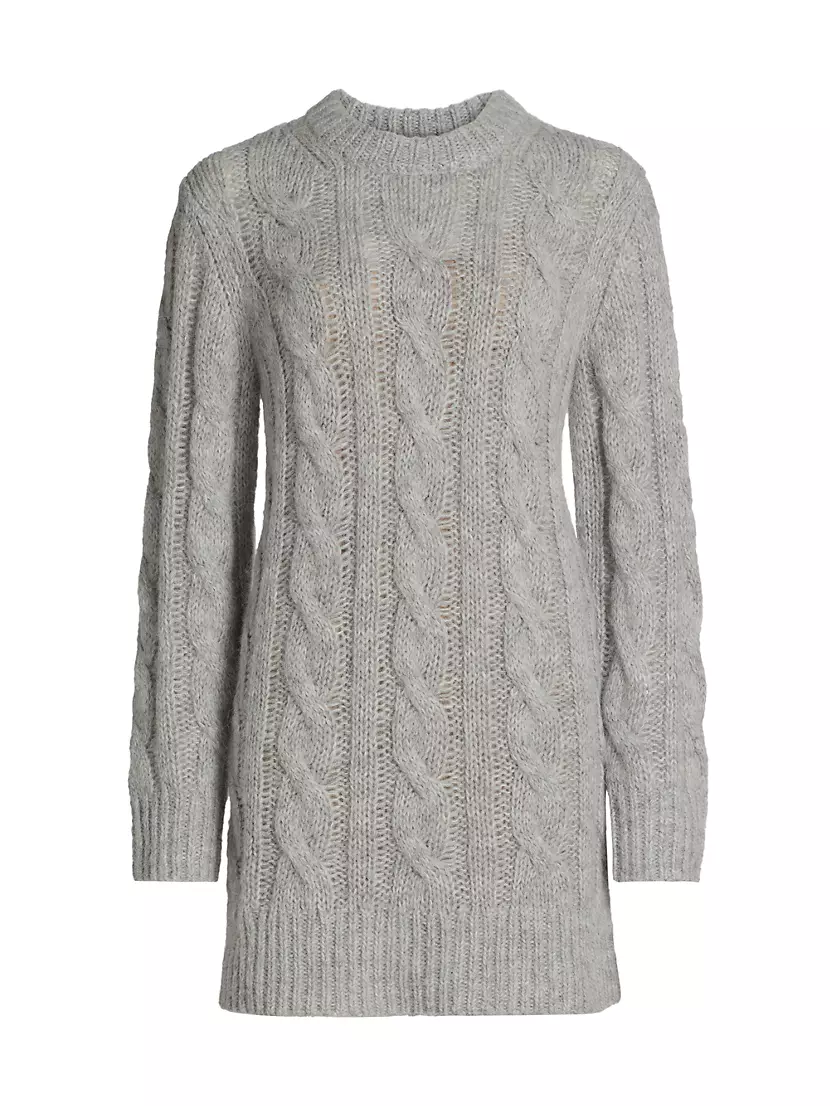 Женское Повседневное Платье MICHAEL Michael Kors Alpaca-Blend Cable-Knit MICHAEL Michael Kors