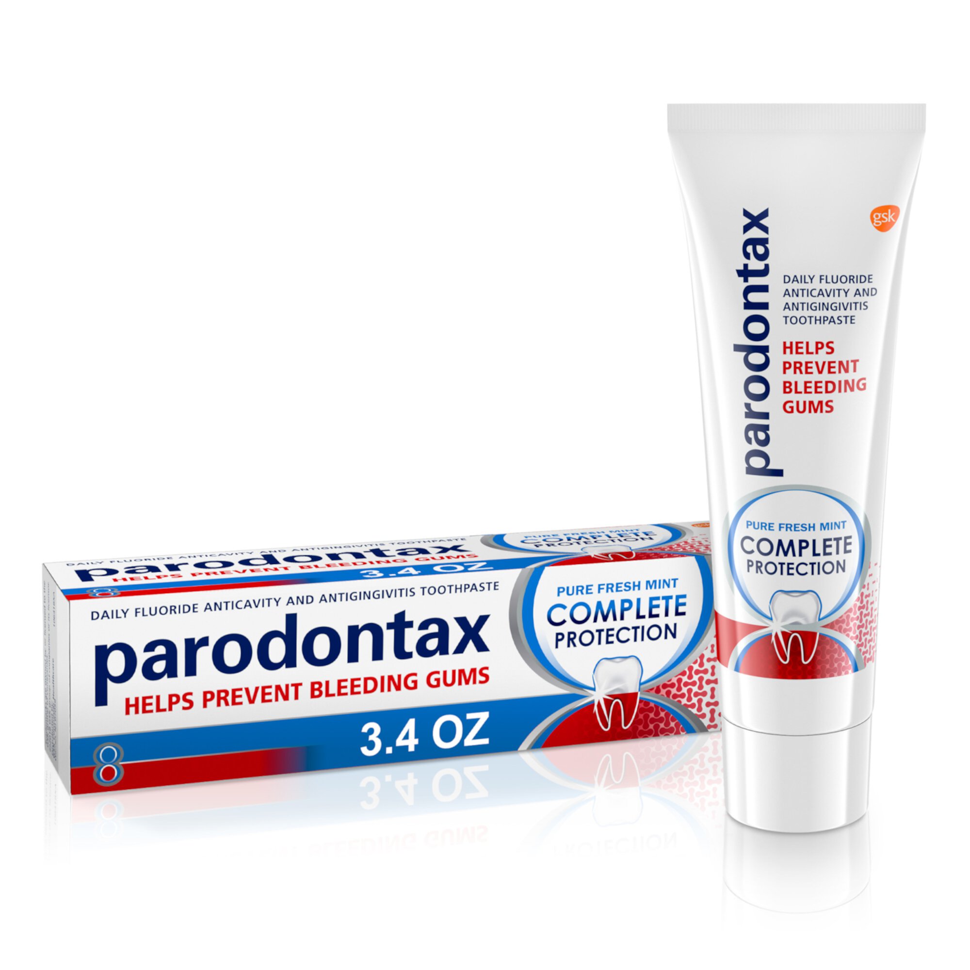 Parodontax Complete Protection Gingivitis Toothpaste, Pure Fresh Mint, 3.4 Oz Parodontax