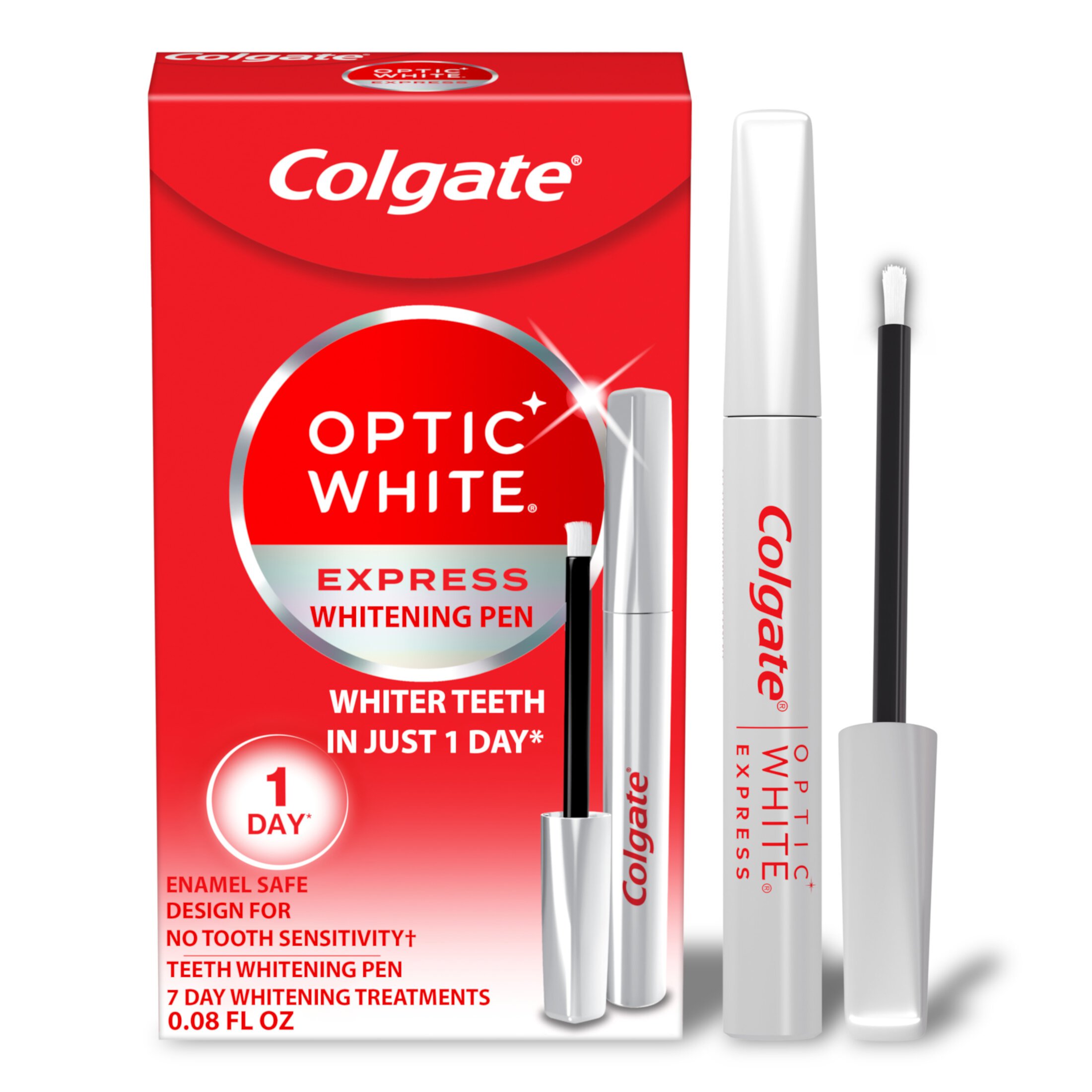 Colgate Optic White Express Teeth Whitening Pen, 7 Day Whitening Treatment, 0.08 oz Visit the Colgate Store