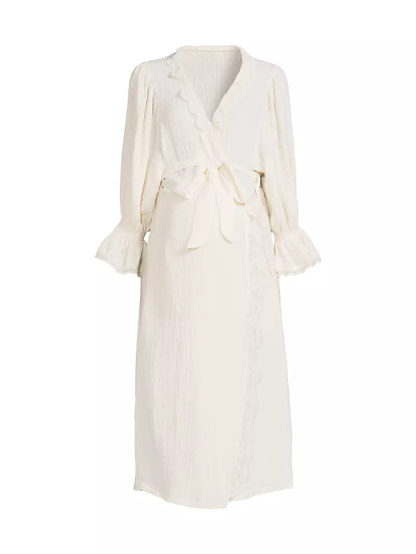 Laced Muslin Gauze Robe Nothing Fits But