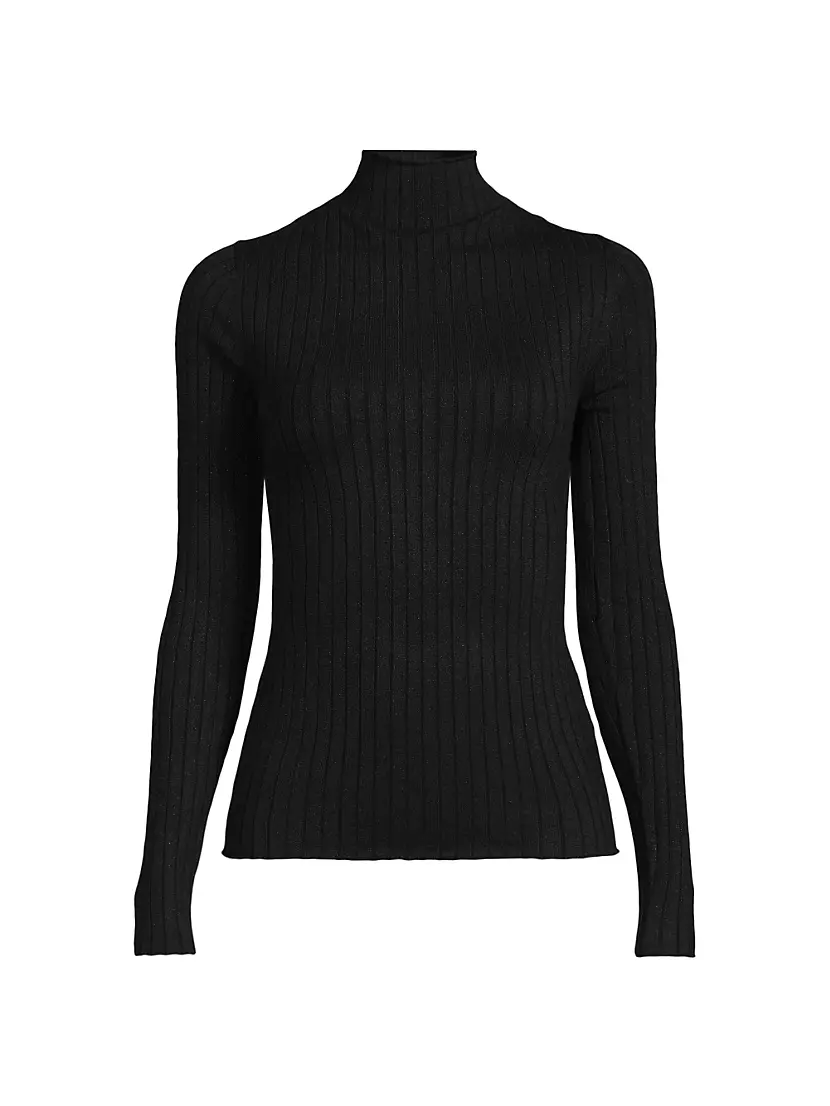 Женский Свитер Majestic Filatures Metallic Mock Turtleneck Majestic Filatures