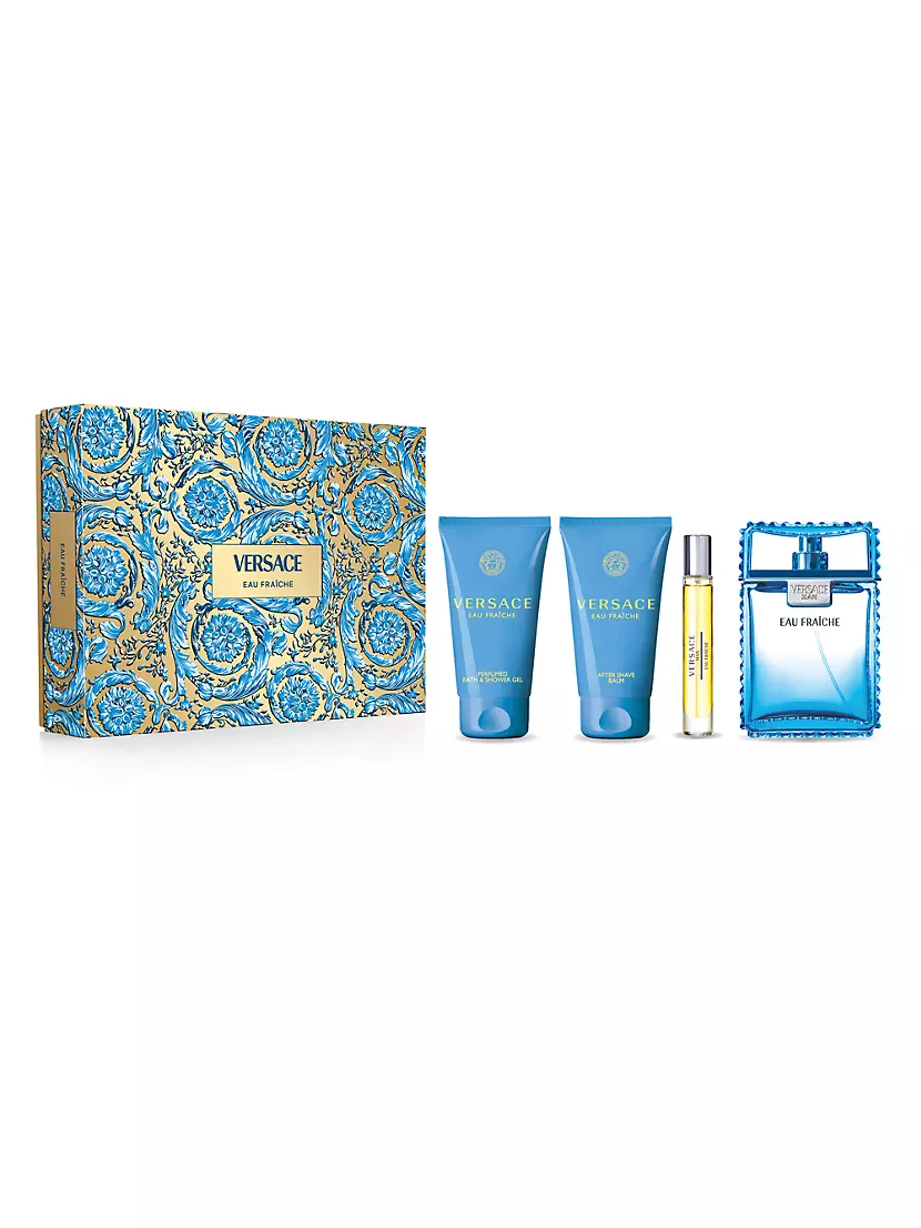 Versace Man Eau Fraiche 4-Piece Fragrance Gift Set Versace