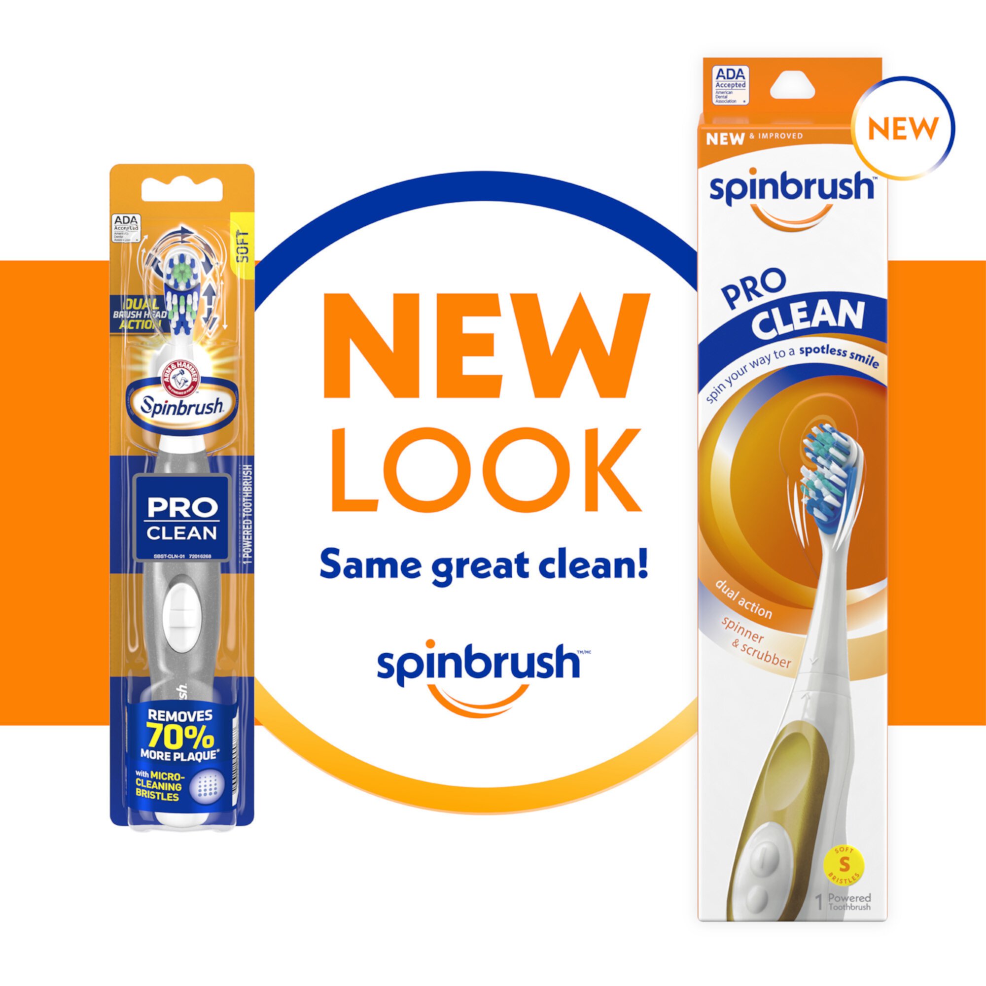 ARM & HAMMER Spinbrush PRO+ Deep Clean Battery-Operated Toothbrush – Spinbrush Battery Powered Toothbrush Removes 100% More Plaque- Soft Bristles -Batteries Included Visit the Spinbrush Store