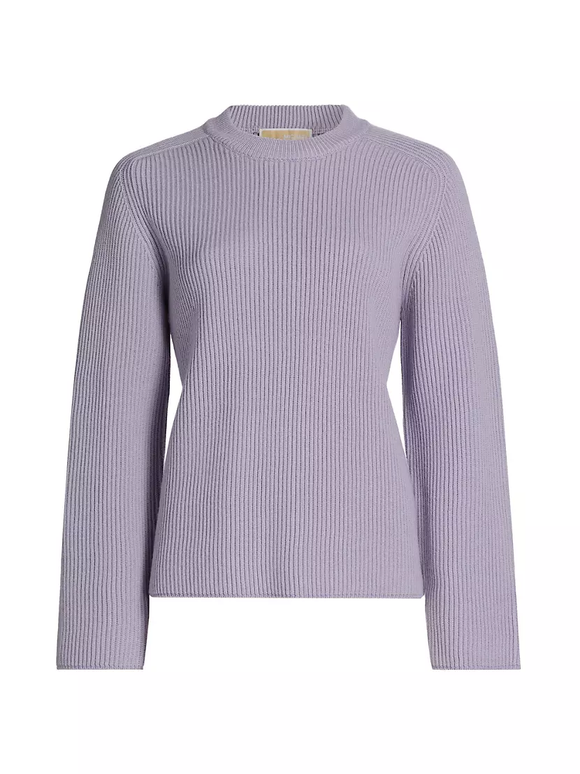 Merino Boxy Rib-Knit Sweater MICHAEL Michael Kors