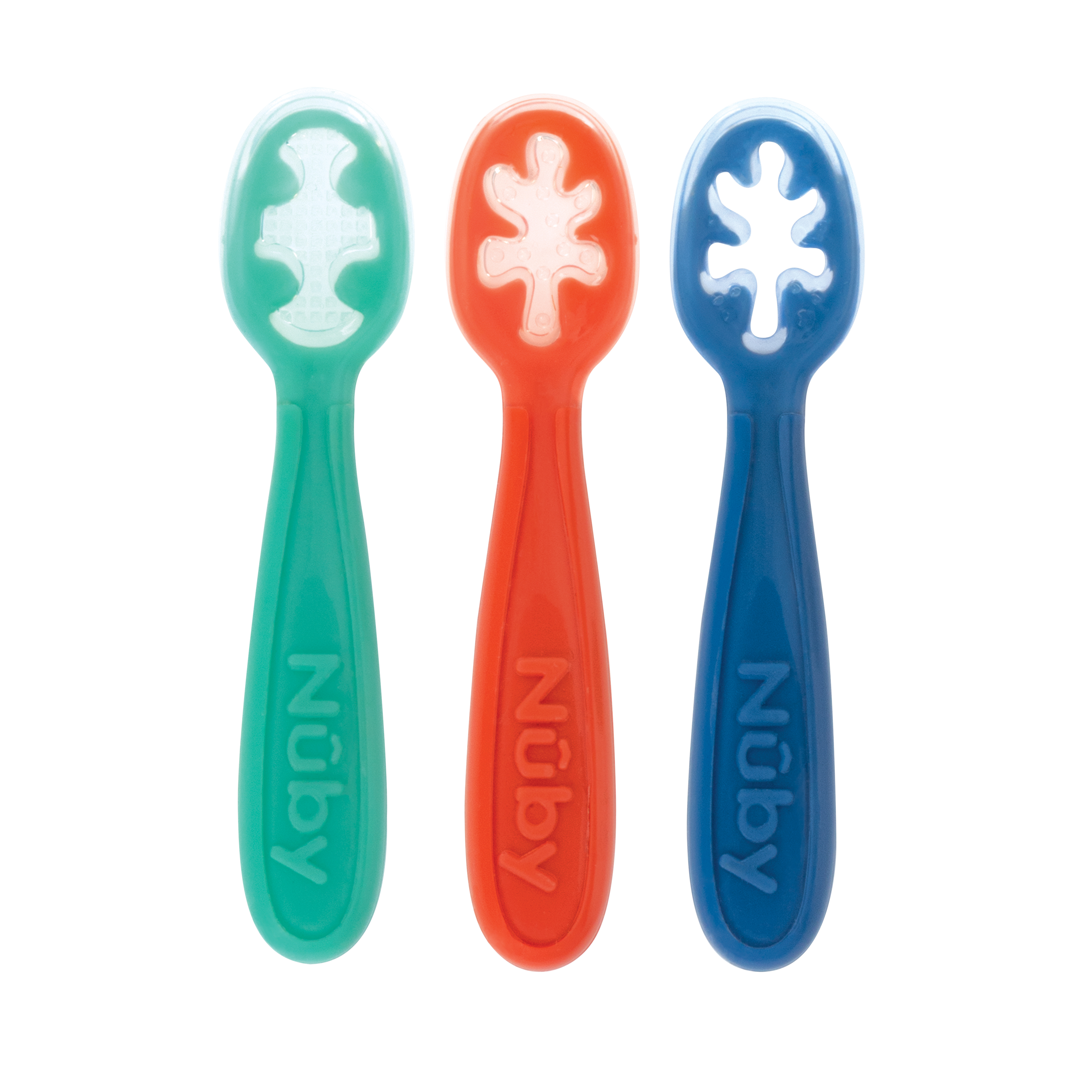 Nuby Baby's First Spoons Feeding Utensils for Babies, 3 Count NUBY