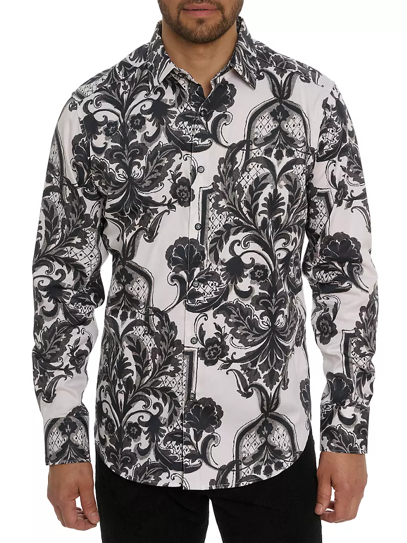 Рубашка Robert Graham из ткани Hobart с узором пейсли и расклешенным воротником Robert Graham