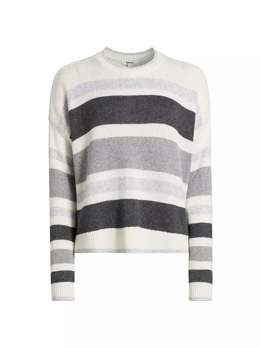 Maura Striped Wool-Blend Sweater Splendid