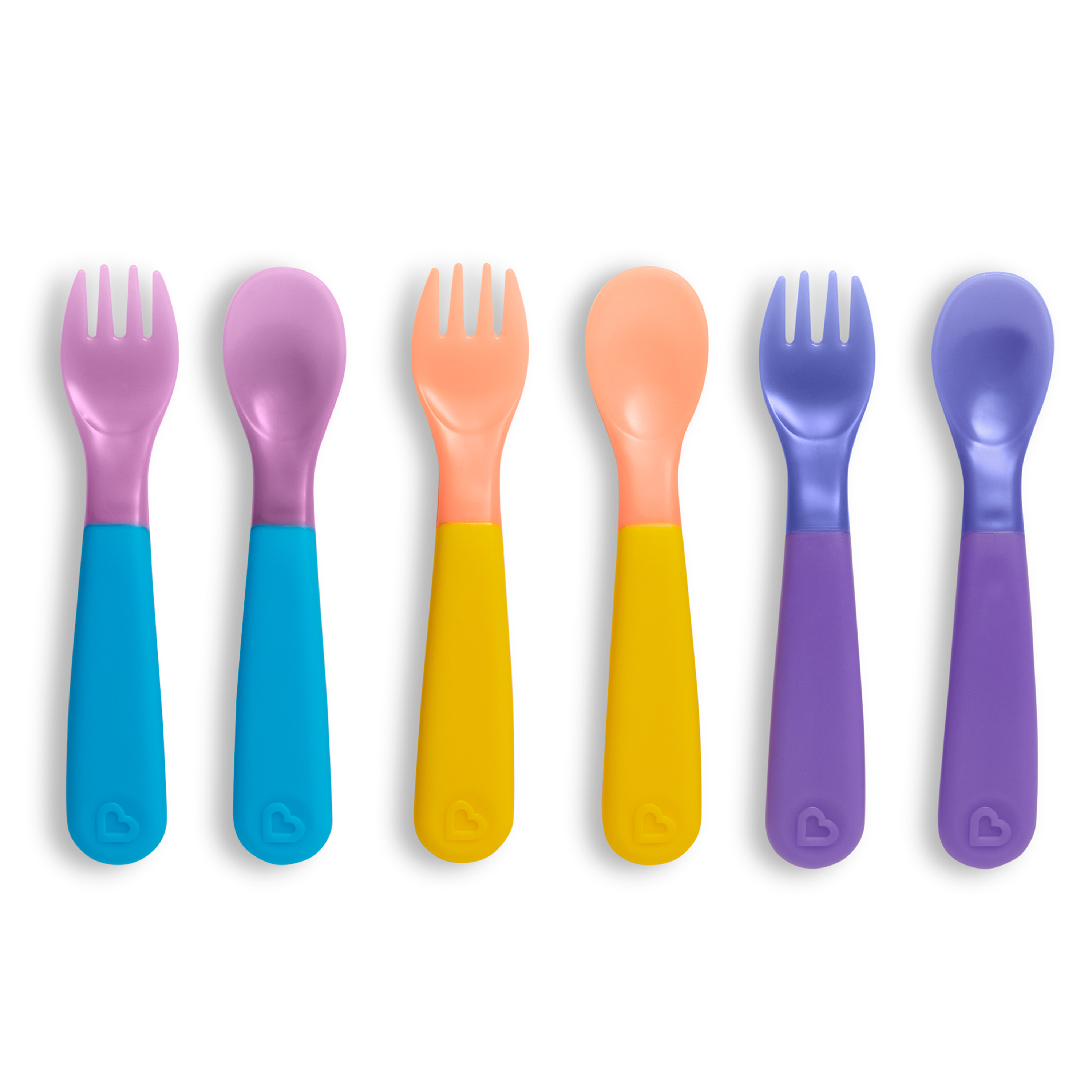 Munchkin Color Reveal Color Changing Toddler Forks and Spoons,  6 Pack, 0.24 lbs. Munchkin