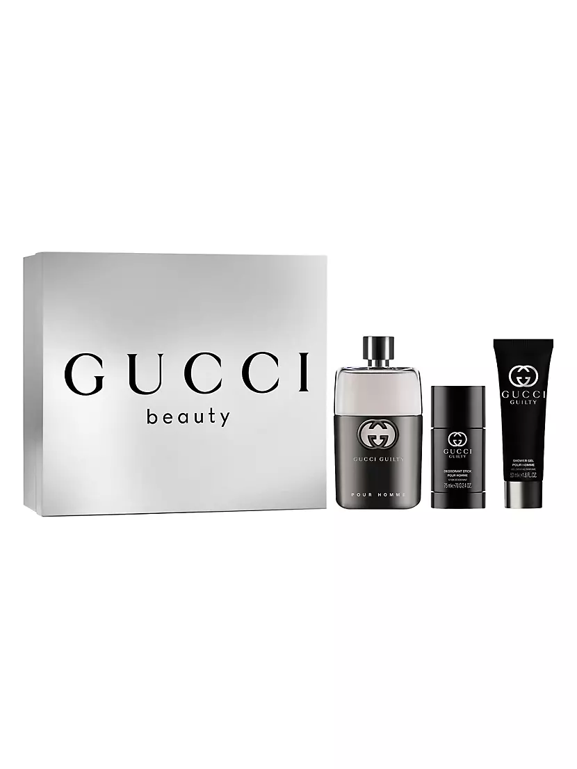 Share Love Gucci Guilty Pour Homme Eau de Toilette 3-Piece Fragrance Gift Set GUCCI